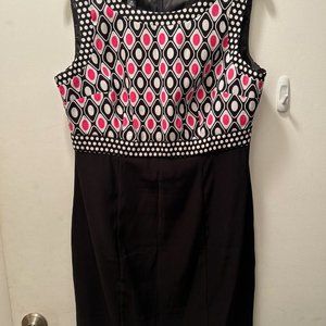 Size 12, Pencil Style Knee Length dress, sleeveless. AGB Brand